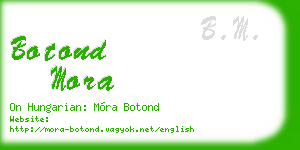 botond mora business card
