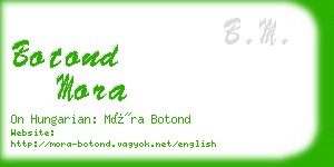 botond mora business card